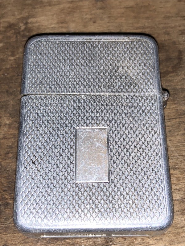 VTG Storm King Aluminum Flip Top Pocket Lighter Park Sherman Insert Made In USA