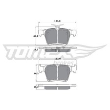 Satz Bremsbeläge Bremsklötze hinten für VW Tiguan AD1 BW2 Touran 5T1 | 262365