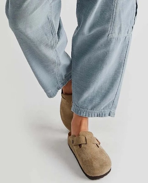 Women Birkenstock Sabot Beige Suede 39