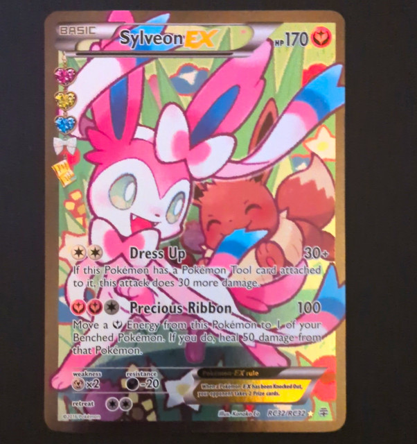 Pokemon TCG Sylveon EX RC32/RC32 Generations Radiant Collection Full Art Holo