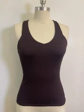 Alo Yoga rustic brown cross back halter tank size medium NWOT
