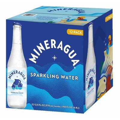 Sparkling Water, 12.5 fl oz Glass Bottles, 12-Pack