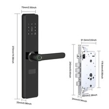 Smart Door Lock Wifi Biometric Fingerprint APP Password Keyless Keypad Entry 12