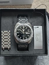 Seiko 5 Gene Kranz Black Dial SRPL93K1 Automatic Kanji Watch - 1 month old!
