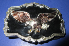 Vintage Eagle Belt Buckle 1983 Great American USA Made Serial #OD-1243