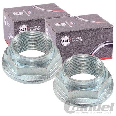 2x A.B.S. 36er ACHSMUTTERN M28X1.5 HINTEN passend für CITROËN EVASION JUMPY FIAT