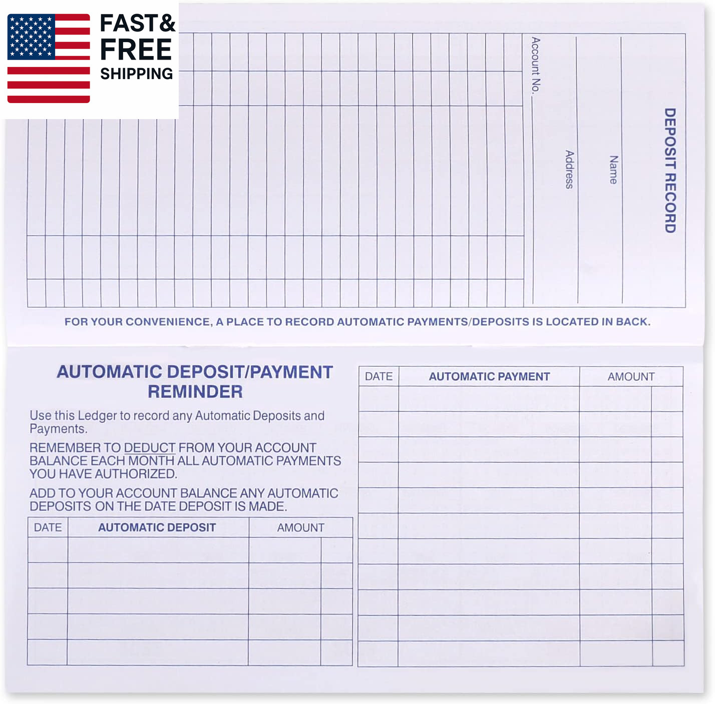 как выглядит 24 PCS Check Registers for Personal Checkbook, Easy to Read Checkbook Register фото