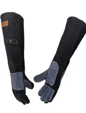 Leather Welding Gloves: Animal Handling, Scratch Resistant, Bite Proof, BBQ