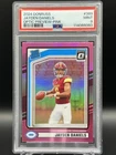 2024 Panini Donruss Jayden Daniels Optic Preview Pink Prizm #389 PSA 9 (RC)