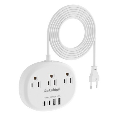 European Travel Plug Adapter with USB C, Multi Country Outlet Adapter with 3 ...