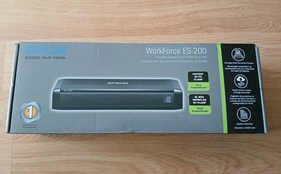Epson WorkForce ES-200 Color Portable Document ADF Scanner mint for PC and Mac 