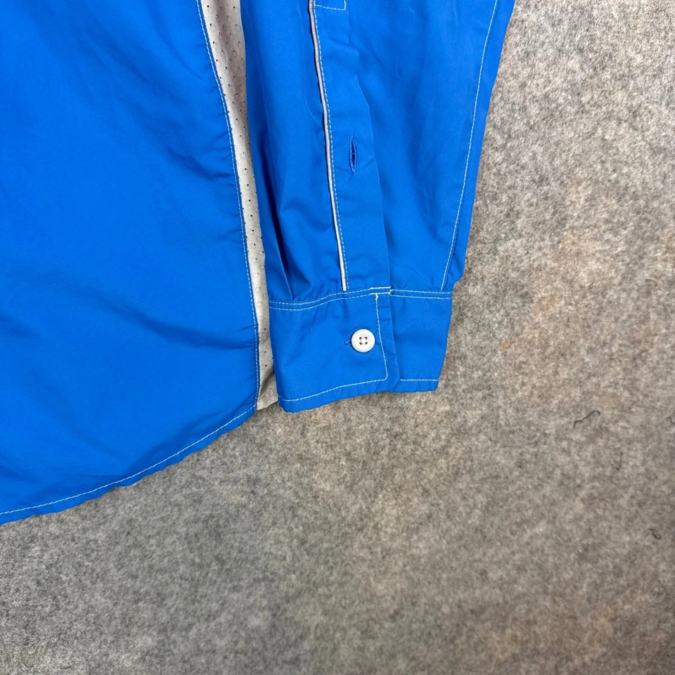 Columbia PFG Hombres XL Azul Omni Tono Ventilado Camisa de Pesca Bolsillo con Cremallera Foto 4 de 4