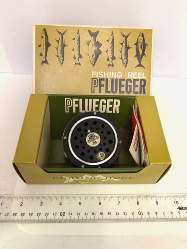 BELLE ! MOULINET De Pêche À La Mouche Vintage Pflueger Medalist N°1494-1/2 Cj Avec Bobine Supplémentaire EUR 51,64 - FR