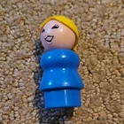 Fisher-Price Little People Blue Girl Vintage Figure Toy 1963-1996