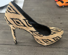 BCBGeneration Women’s US 6 Beige/Black Animal Print Pointed Toe Stiletto Pumps — photo 1