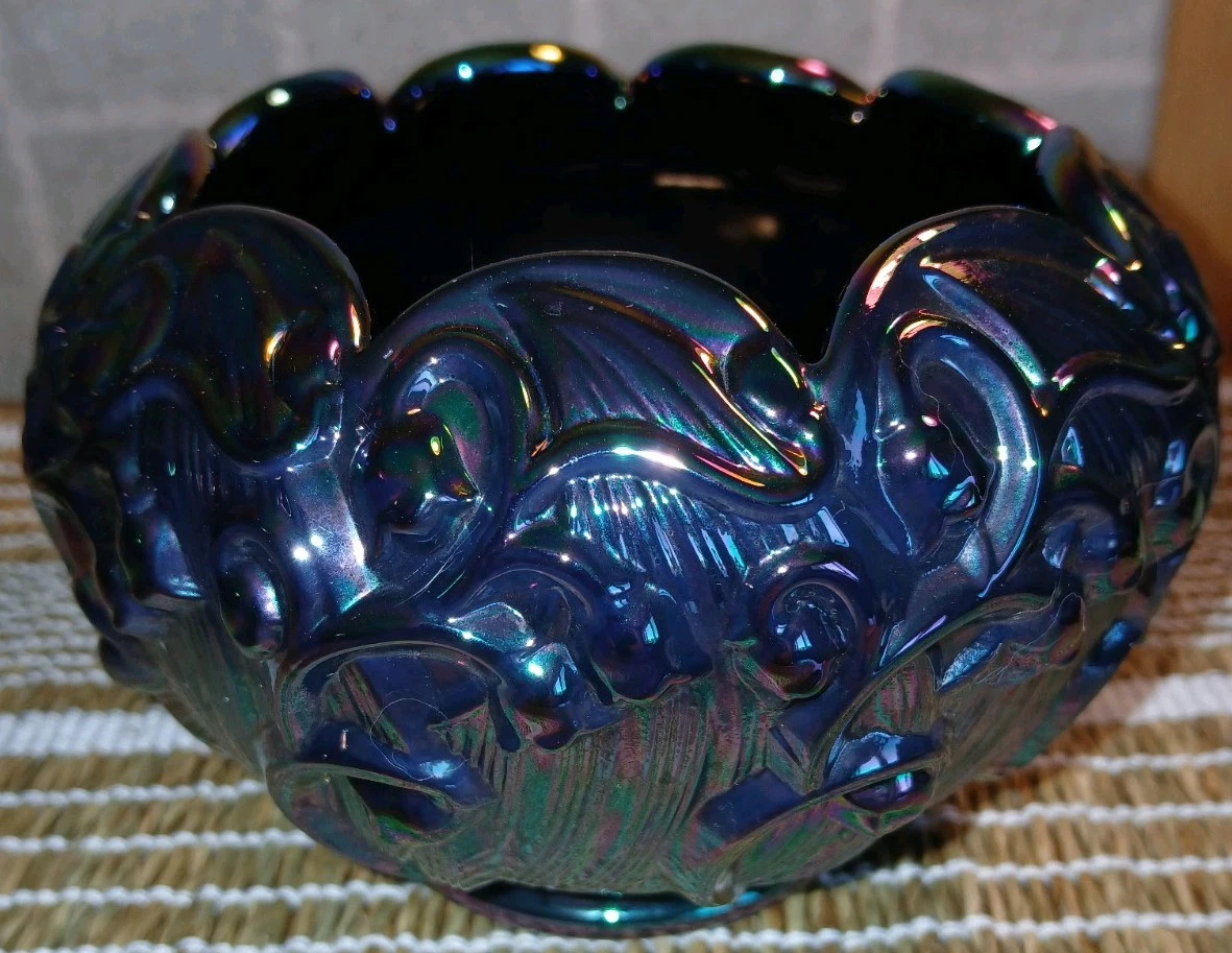 fenton blue carnival glass products for sale | eBay