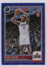 2023-24 Panini NBA Hoops Premium Stock Blue Prizm 8/25 Kobe Brown #55 6o3
