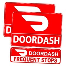 Delivery Driver Vehicle Magnet for Car, Truck SUV - Reflective 2l/S1-red