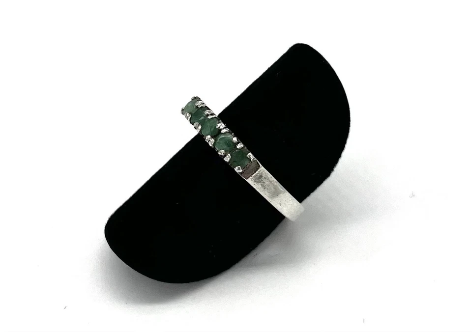 925/- Silberring, Peridot , Grün, Rund, Gr. 53, Sterlingsilber - Bild 2 von 3