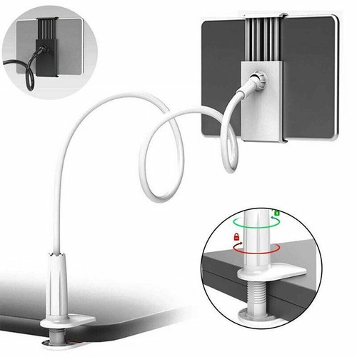 360° Flexible Gooseneck Lazy Bed Clamp Stand Holder Mount For iPad Tablet Arm UK - Picture 3 of 14