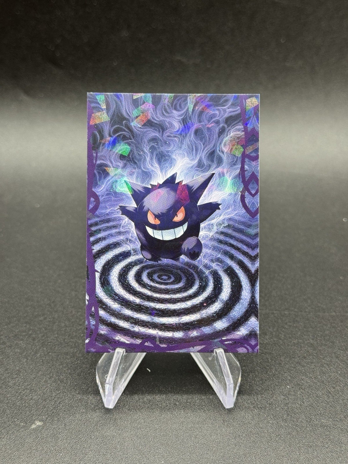 Gengar Smoke Cracked Ice Pokemon Halloween Database Card 42 Peru Us Seller