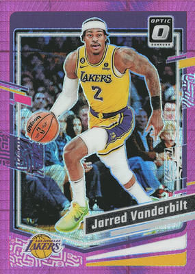 2023 Panini Donruss Optic Pink Jarred Vanderbilt #139 Los Angeles Lakers