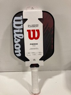 WILSON Fierce Pro 13mm Pickleball Paddle 2 Grip Size 4 1/4 Black/White/Red