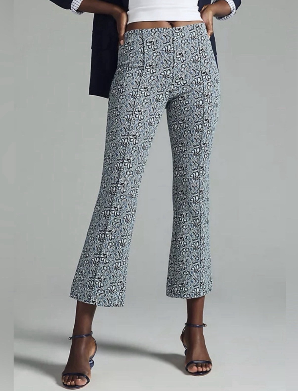 Maeve Anthropologie “The Margot”Kick-flare Cropped Pants XS Paisley