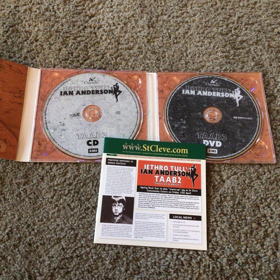 IAN ANDERSON (Jethro Tull) - Taab2: Thick as a Brick 2 CD & DVD - Image 3 of 3