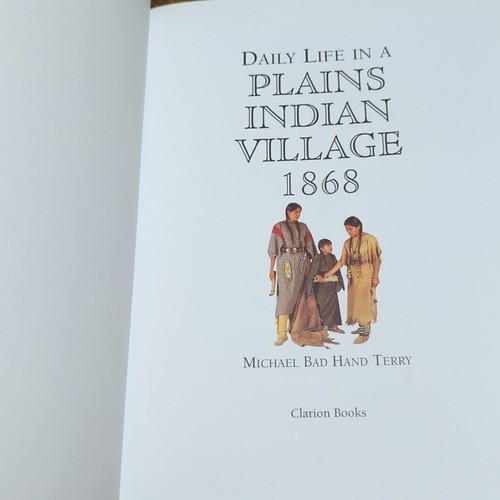 Daily Life in a Plains Native American Indian Tribes Village History 1868 Book - Picture 2 of 6