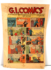 🔥1945 G.I. COMICS Promotional Overseas Special Services, ASF, US ARMY RARE!!🔥