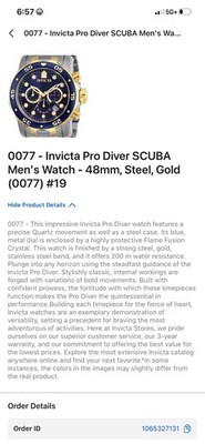 Invicta Pro Diver SCUBA 48mm Blue Dial Two-Tone Quartz Chrono Date 200m Box