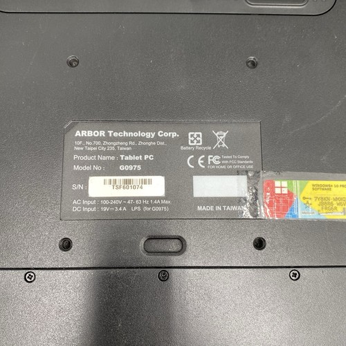 ARBOR Gladius G0975 Rugged Tablet PC TESTED - WITH AC ADAPTER - Afbeelding 5 van 7