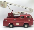 Vintage 70's TONKA SNORKEL BUCKET FIRE TRUCK XR-101 Pressed Steel