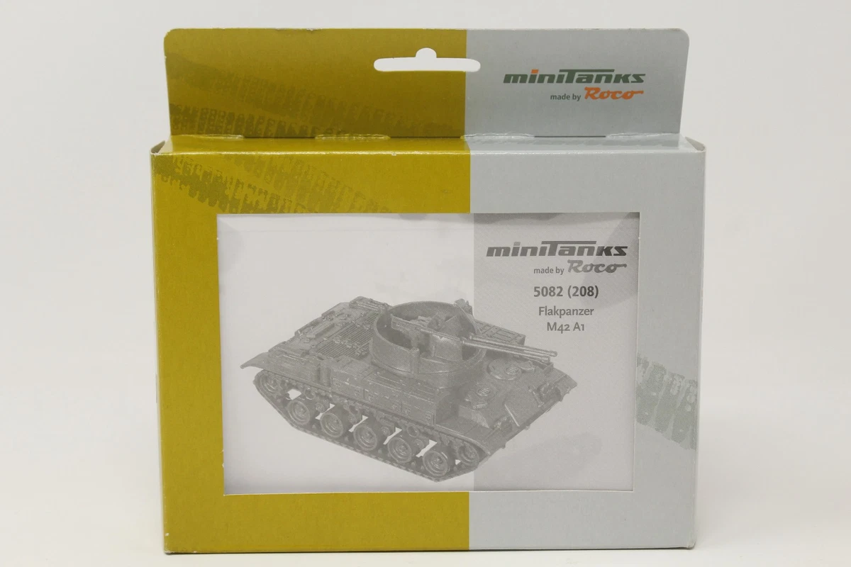 HO 1/87 Scale Roco Mini Tanks #5082 M42 A1 Flakpanzer Tank Green