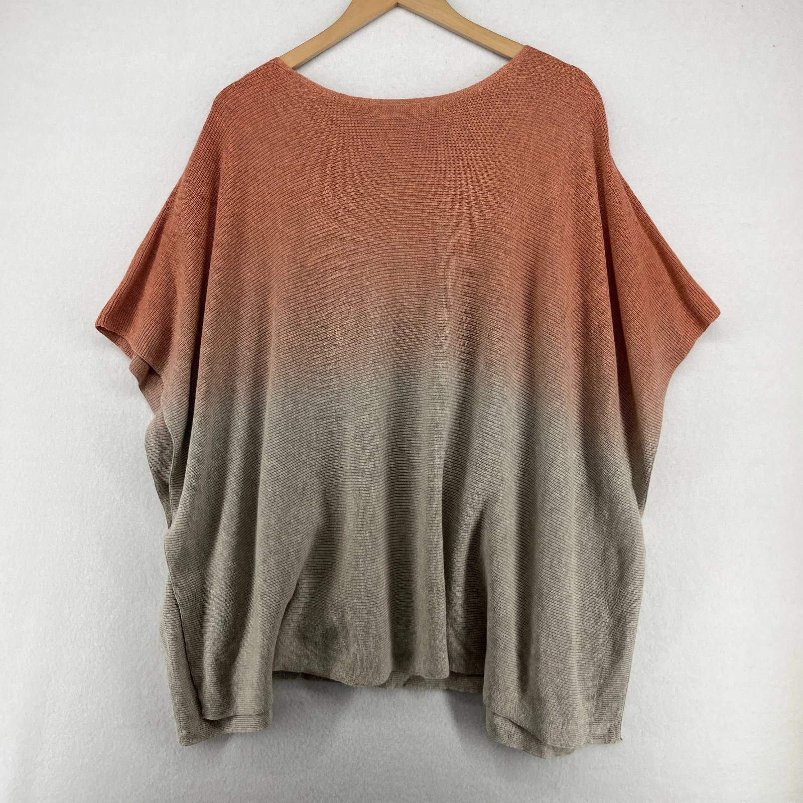 PURE JILL Poncho OS J.JILL Petite Cotton Sweater Ombre Cotton