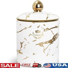 Airtight Ceramic Sugar Jar Set Kitchen Storage Canister W/ Lid Spices Nuts New