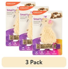 Refillable Catnip Cat Toy Plush Mouse with String Tail - 3 Pack