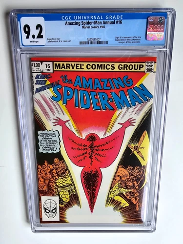 AMAZING SPIDER-MAN ANNUAL #16 CGC 9.2  + 1ST APP NEW CAPTAIN MARVEL +