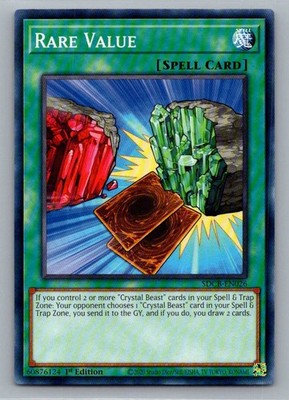 Rare Value #SDCB-EN026 Structure Deck: Legend of the Crystal Beasts H55
