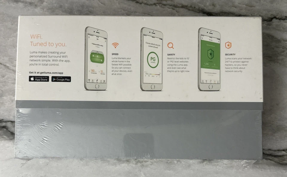 Luma Surround WiFi System Dual-Band 2.4 Ghz and 5 Ghz 2 Pack - Orange New Sealed - Image 3 of 4