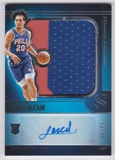 2024-25 PANINI SILHOUETTE JARED MCCAIN JUMBO ROOKIE JERSEY AUTO 06/99