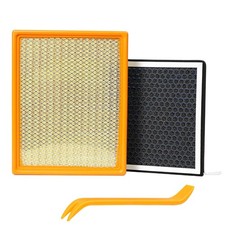 Engine Air Filter Cabin Air Filter Combo-Compatible with Chevrolet Silverado ...
