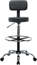 Adjustable Rolling Stool with Wheels Professional Office Stool Height Adjustable