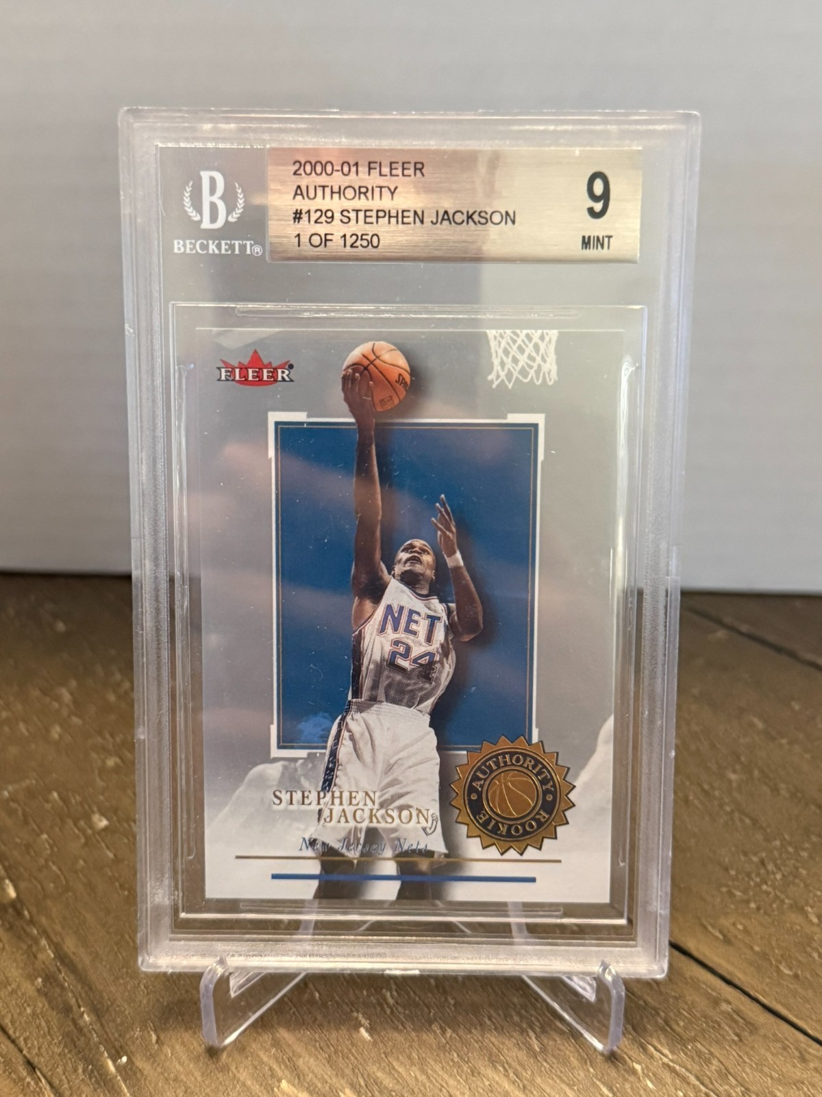 Stephen Jackson #129 2000-01 Fleer Authority Basketball Rookies 1250