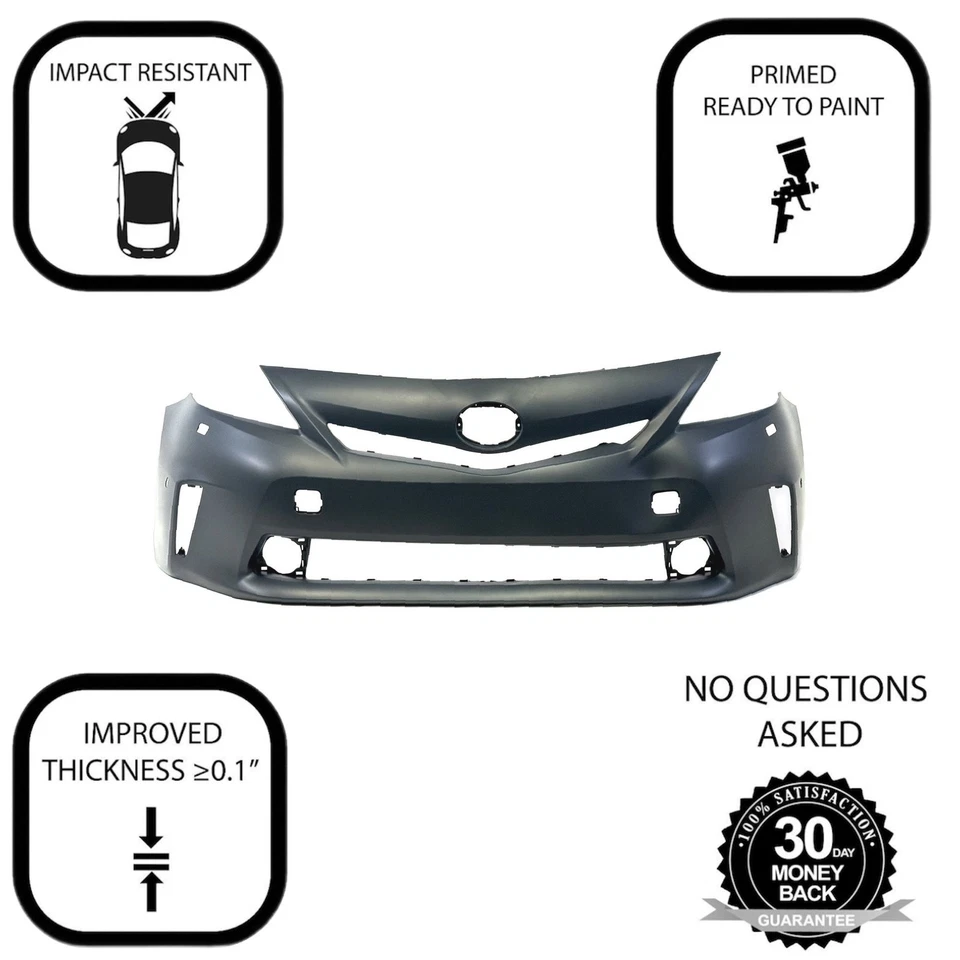 Cubierta de parachoques delantero para Toyota Prius V 2012-2014 para LED cebado TO1000387 Foto 3 de 4