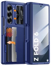 for Galaxy Z Fold 6 Case RFID Wallet with Cards Holder S Pen ...
