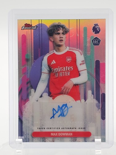MAX DOWMAN 2025-26 TOPPS FINEST PREMIER LEAGUE AUTO ROOKIE RC #FA-MD Q0M-661