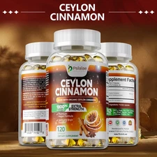 Organic Ceylon Cinnamon 1800mg - Heart Health, Joint and Blood Sugar Support