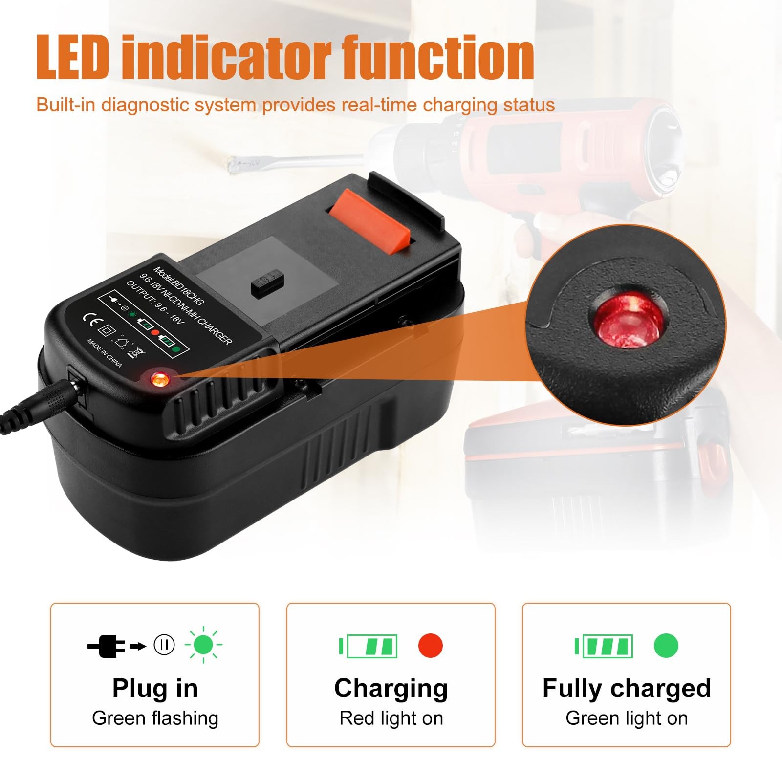 Powilling 2Pack 6.5Ah Replacement for Black and Decker 18V Lithium Battery HP...